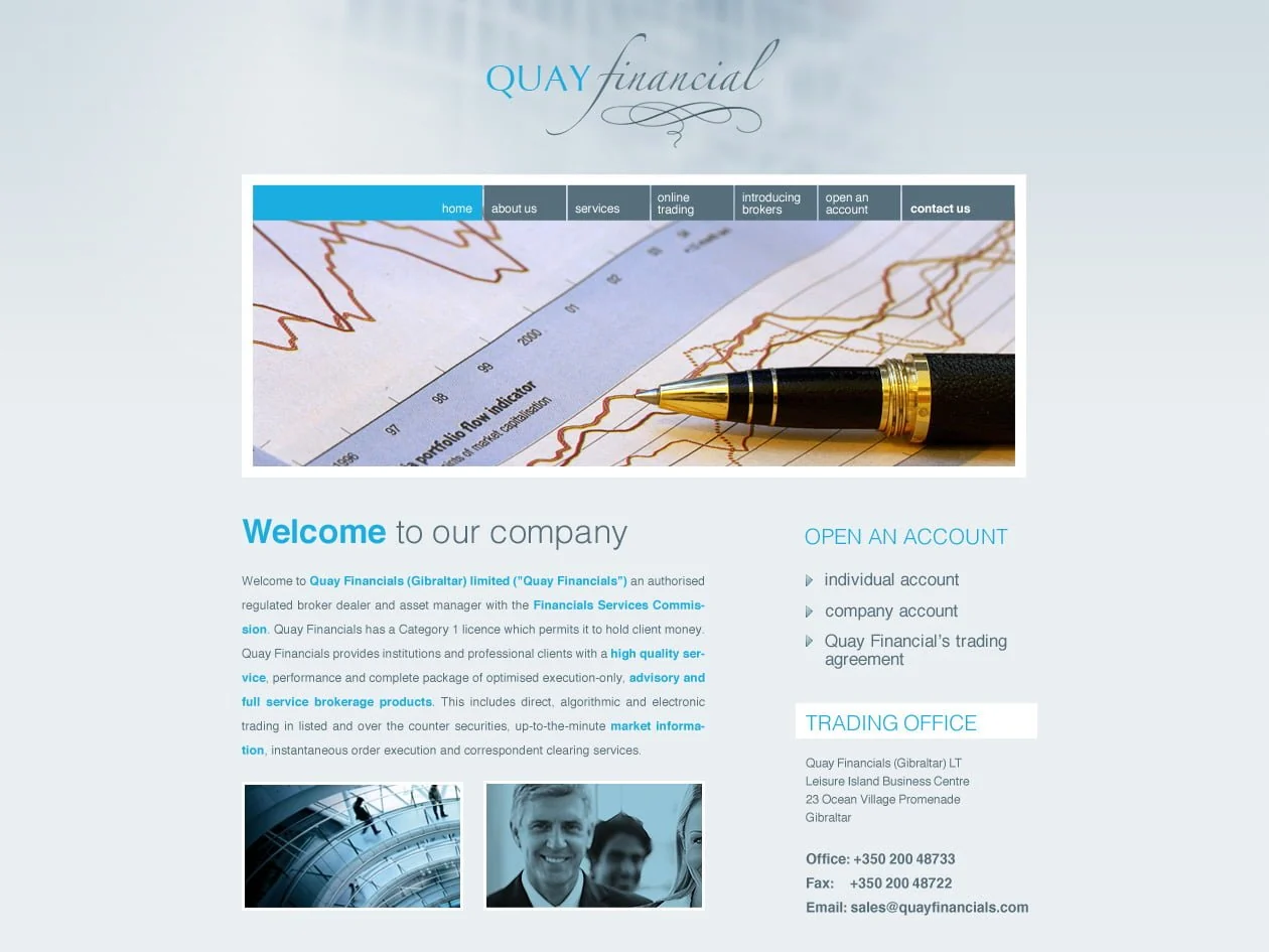QUAY Financials — archived project screen 3