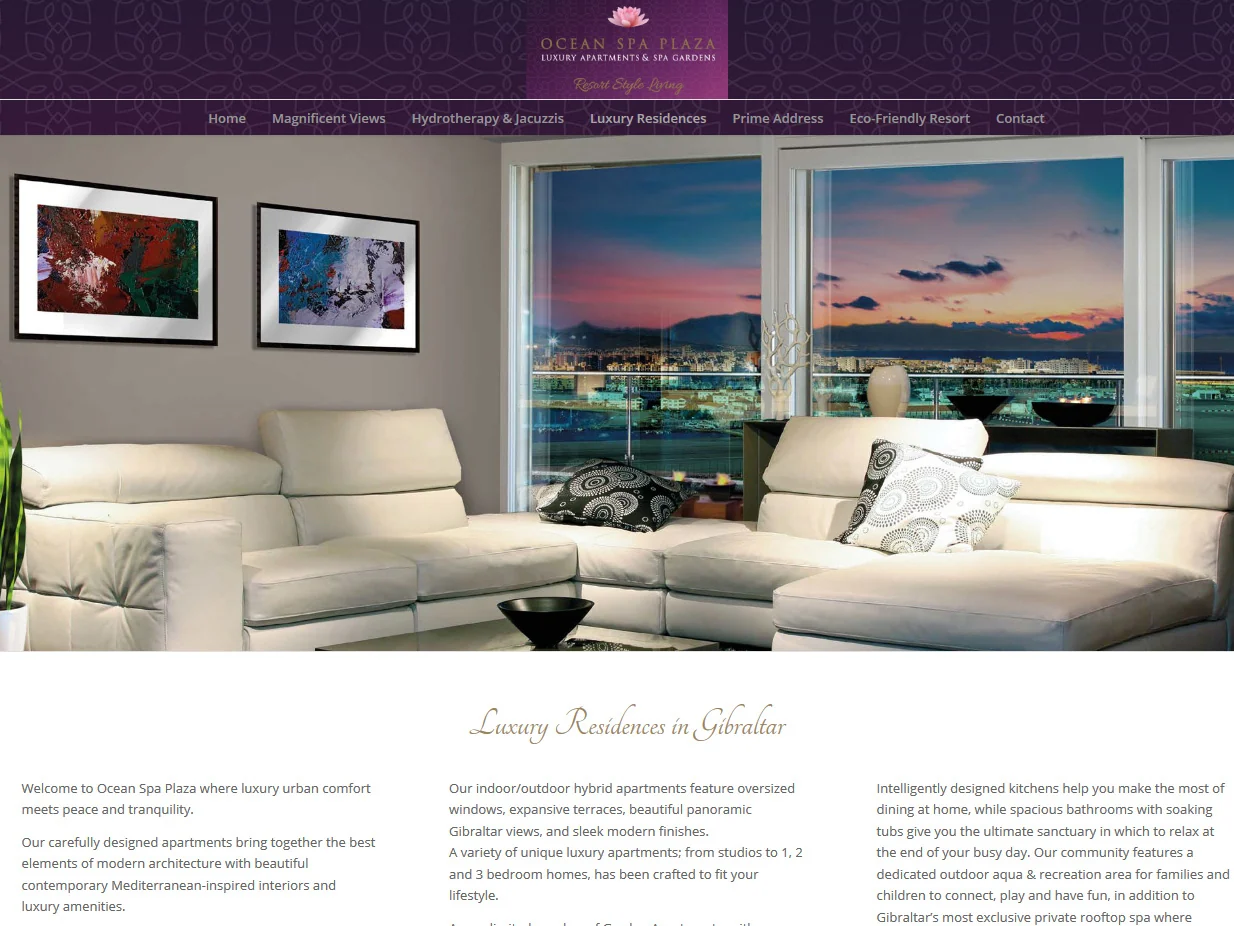 Ocean Spa Plaza — archived project screen 3