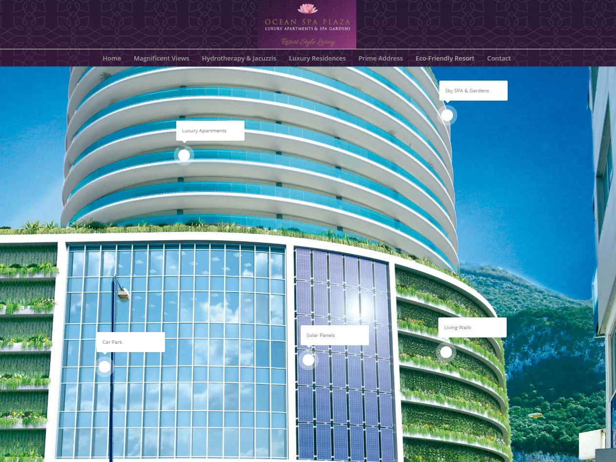 Ocean Spa Plaza — archived project screen 6