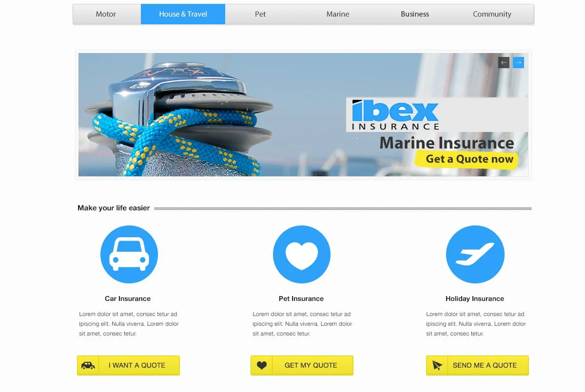 IBEX Gibraltar — archived project screen 4