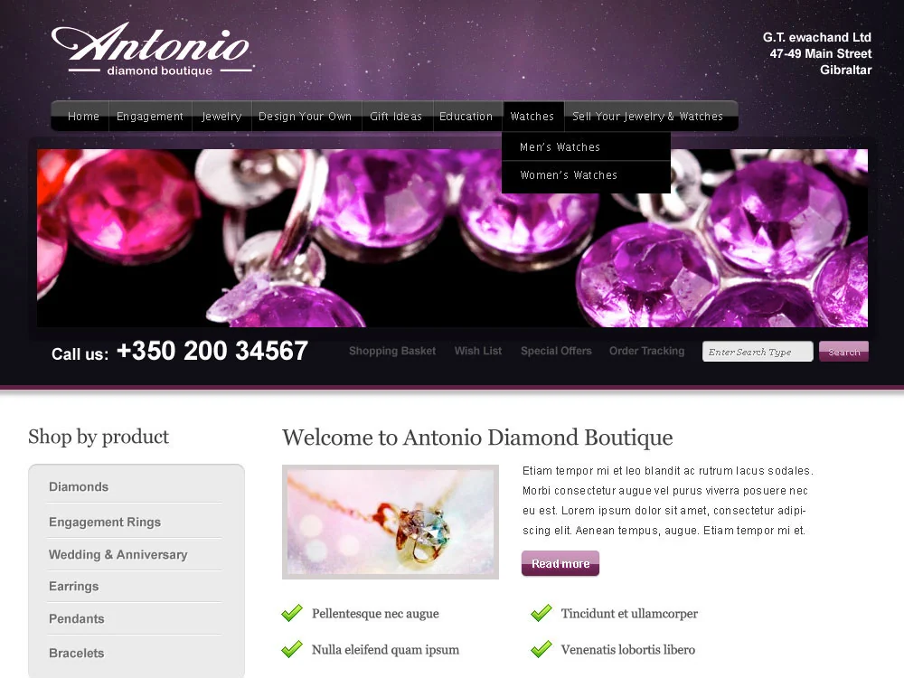 Antonio Gibraltar historical website