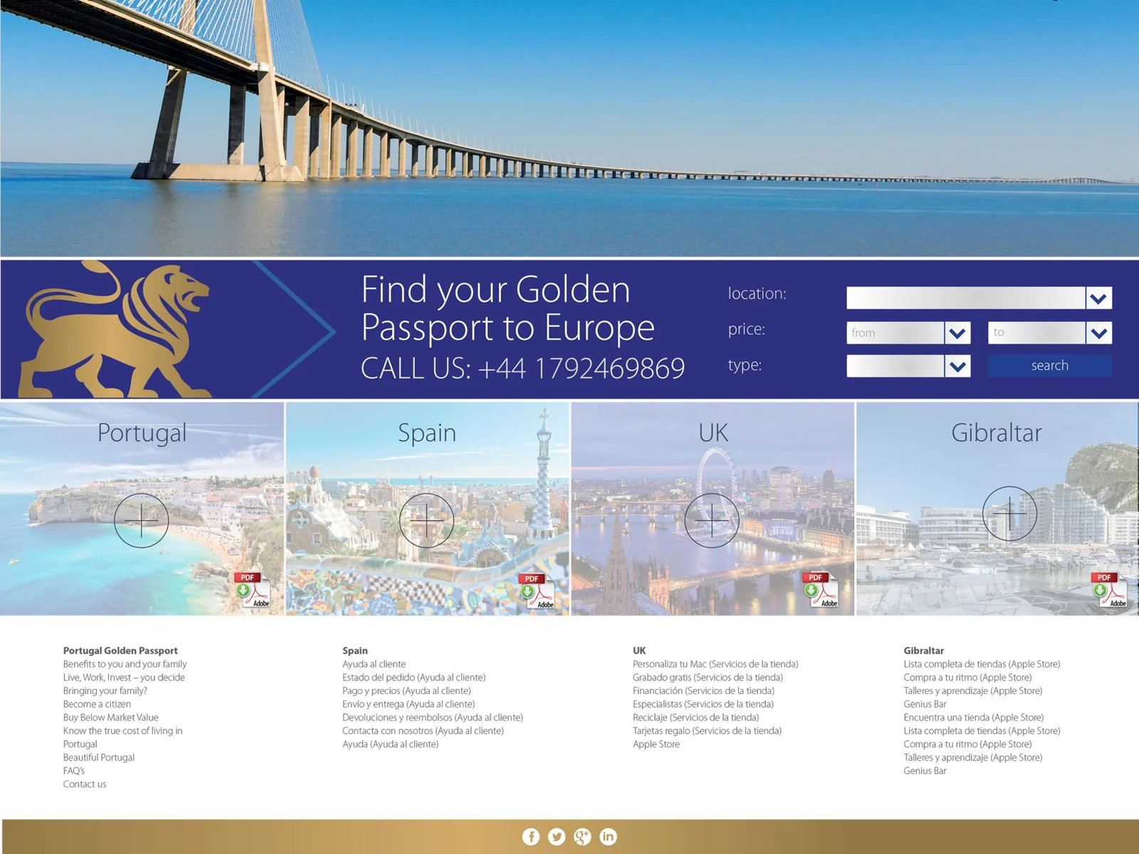 Golden Passport — archived project screen 2