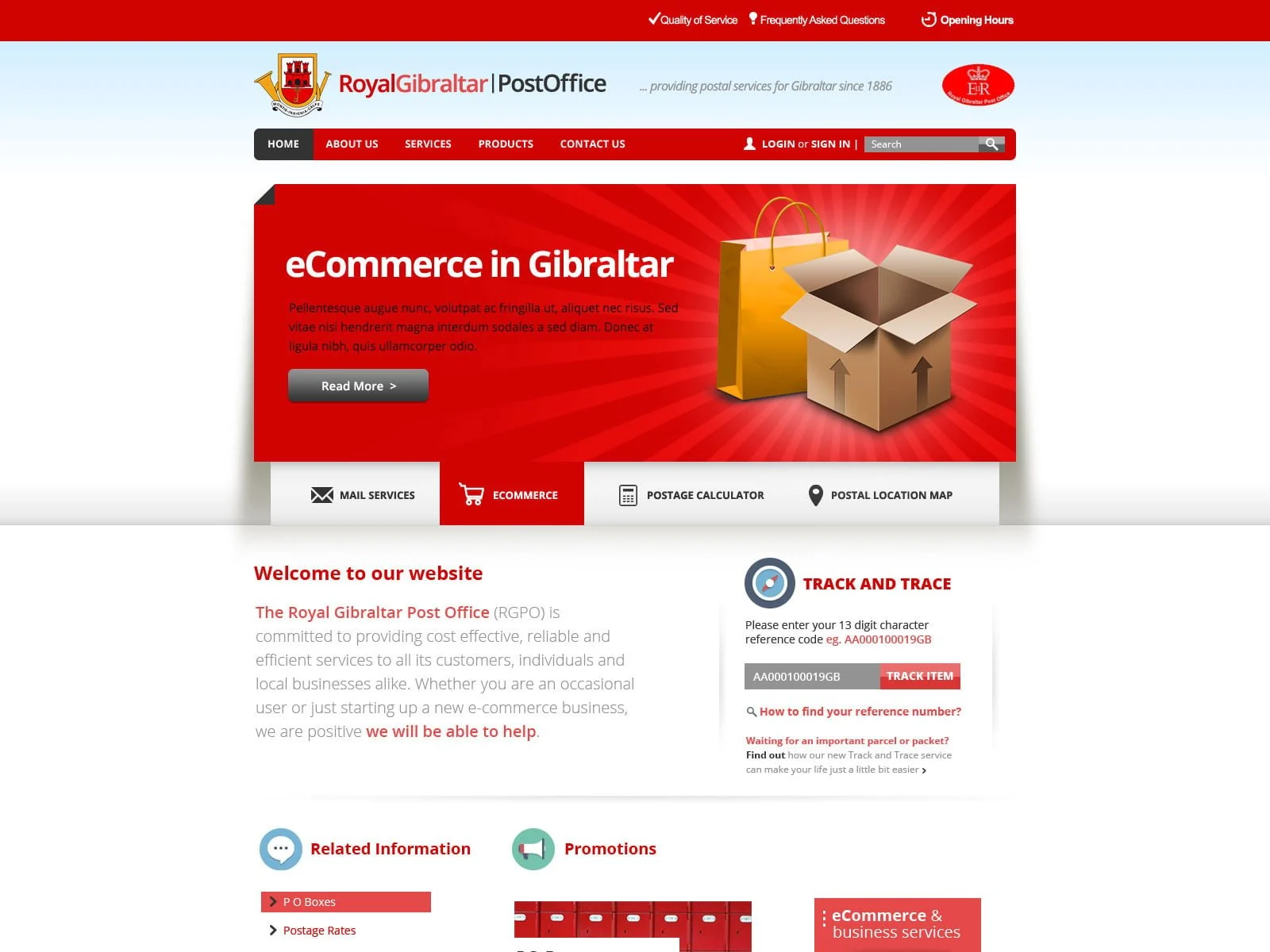 Royal Gibraltar Post Office — archived project screen 5
