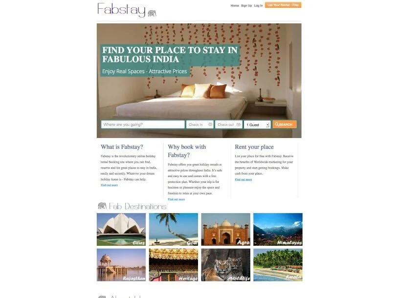 FabStay historical website