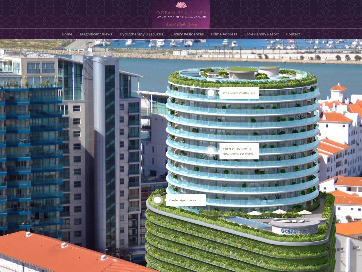 Ocean Spa Plaza historical website