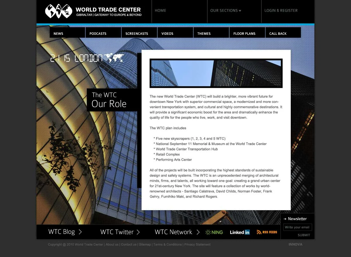 World Trade Center — archived project screen 2