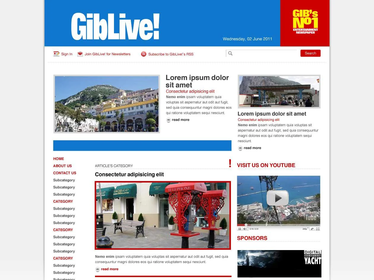 GibLive — archived project screen 2