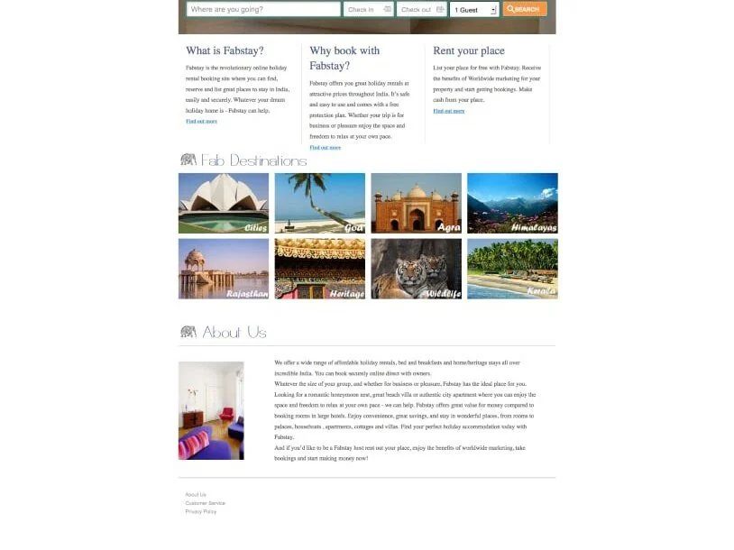 FabStay — archived project screen 2