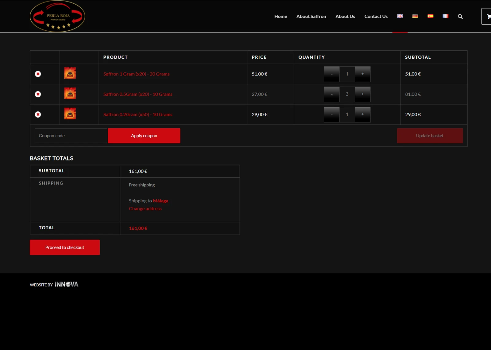 Perla Roja — archived project screen 3