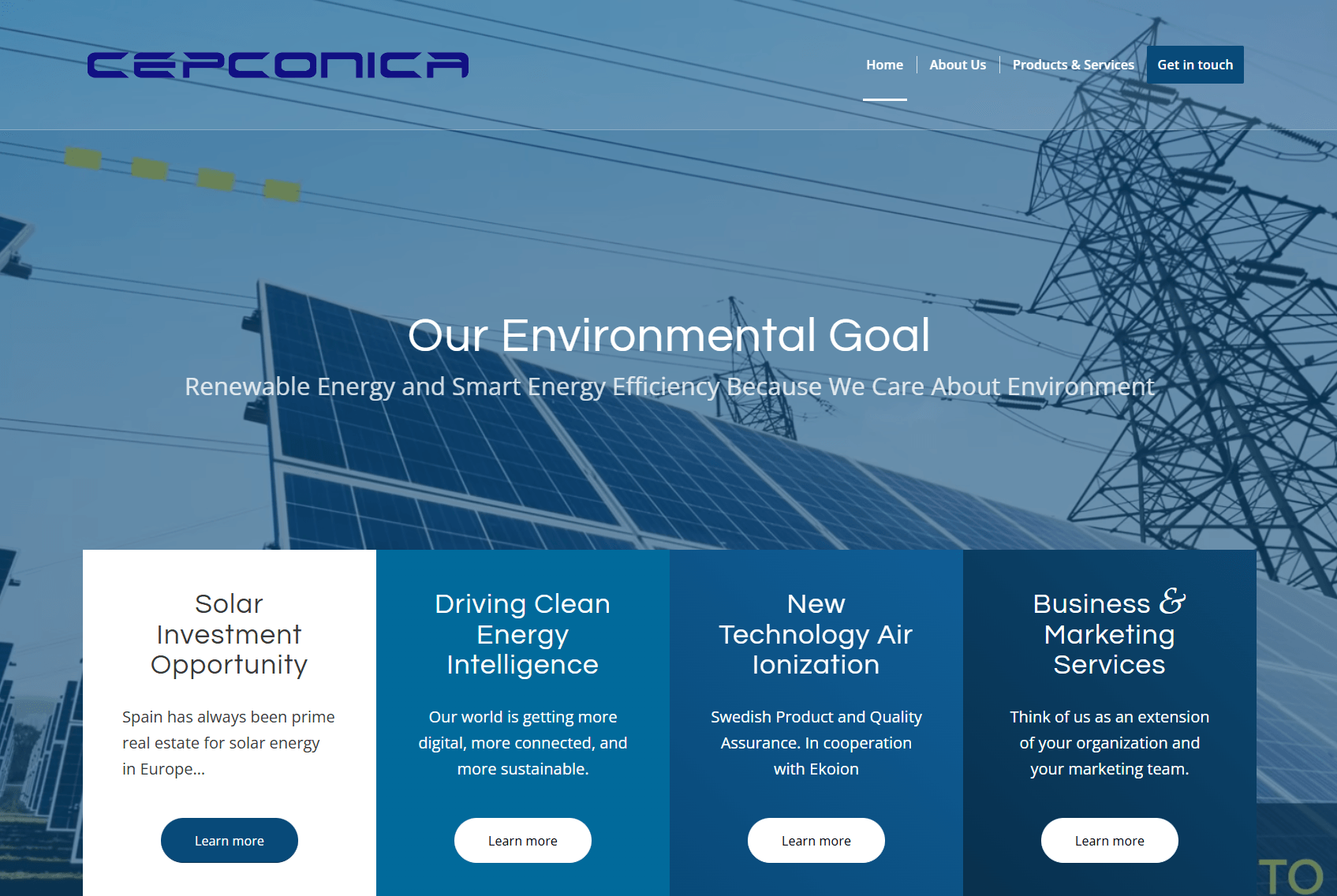 Archived Cepconica website design