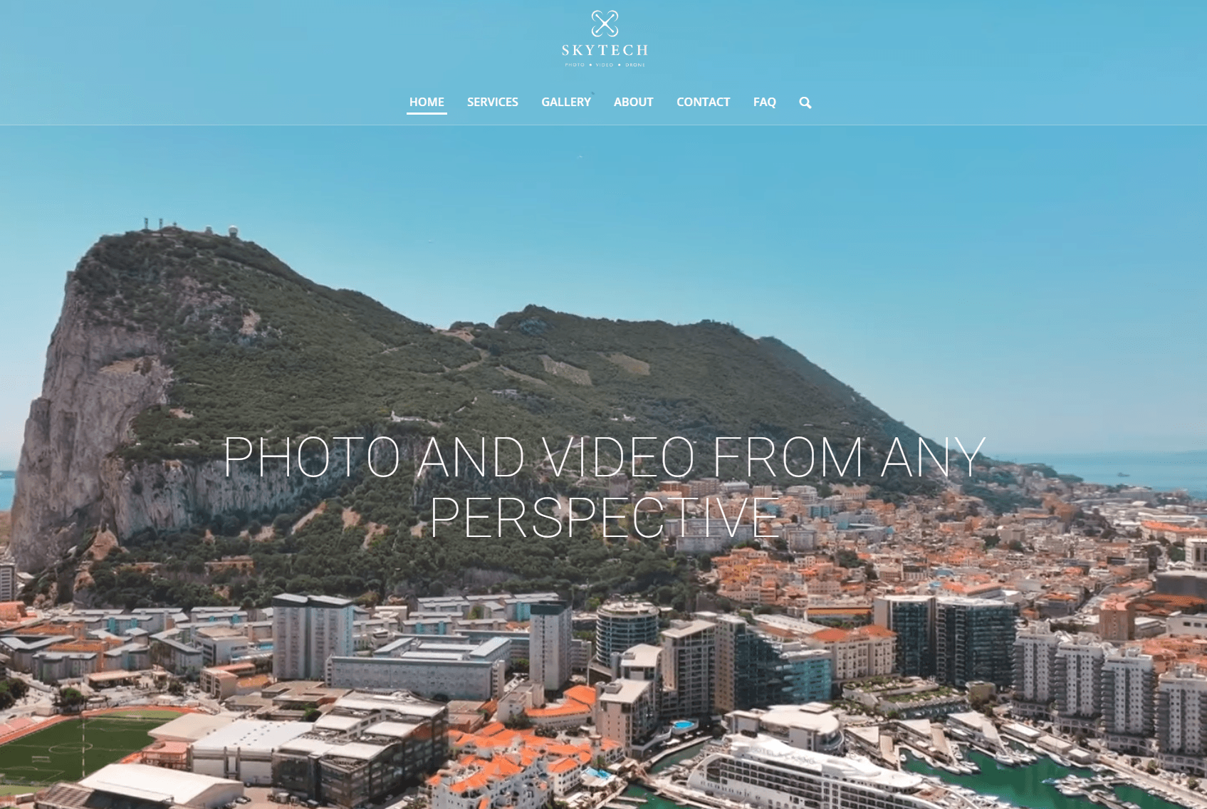 Archived Sky Tech Gibraltar website design