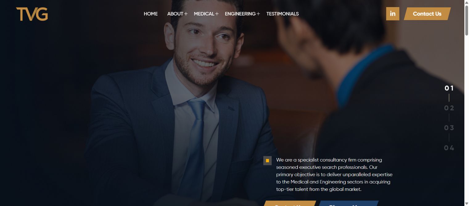 The Vos Group executive search website