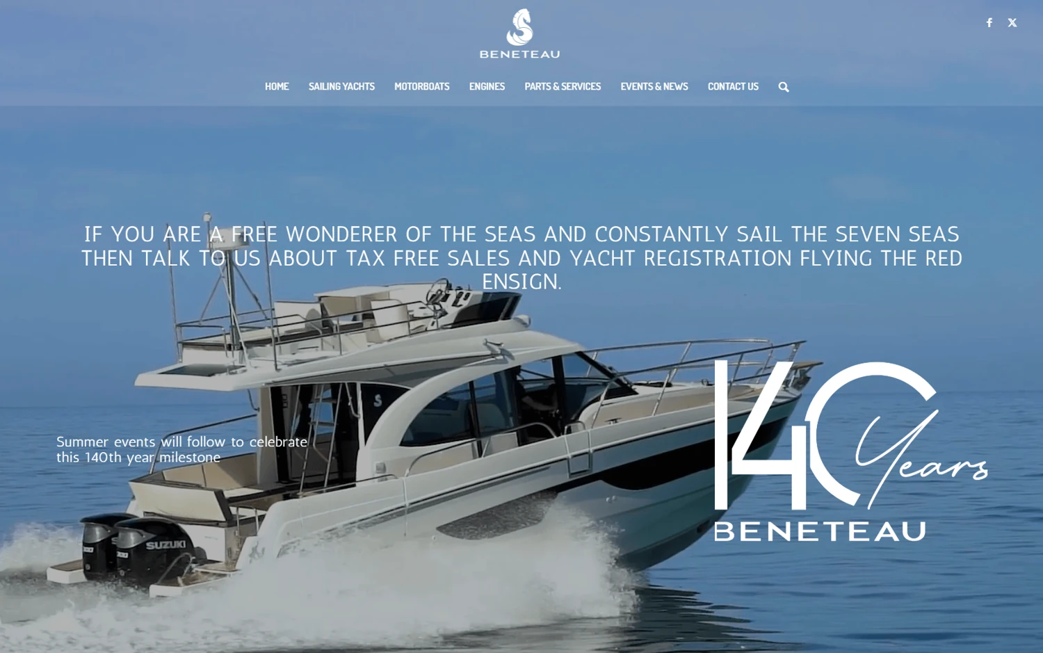 Gibraltar Yachts website from the INNOVA portfolio